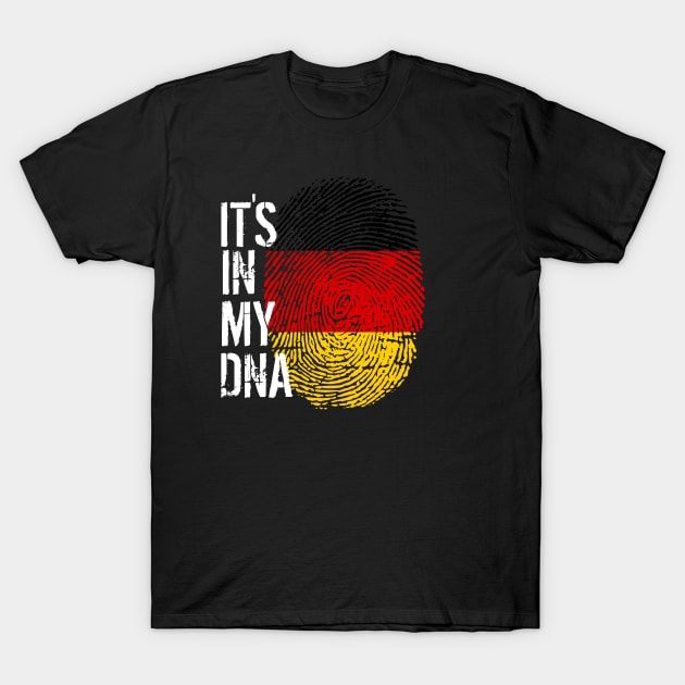 Germany Flag Fingerprint My Story DNA German T-Shirt by Your Culture & Merch